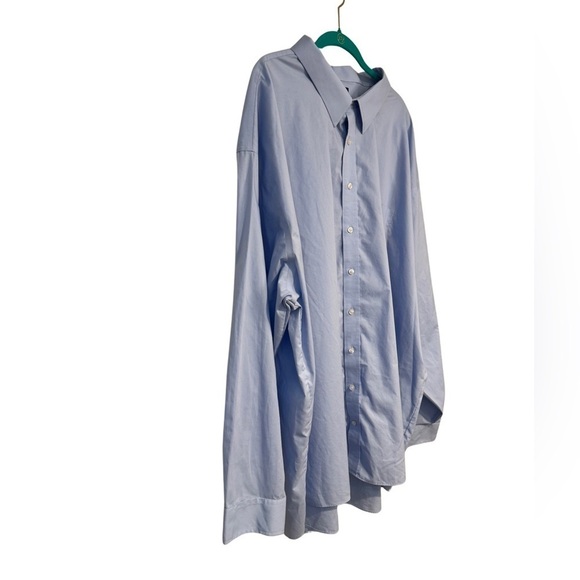 Stafford Big and Tall Light Blue Button Down Size 22 38-39 - Picture 4 of 14